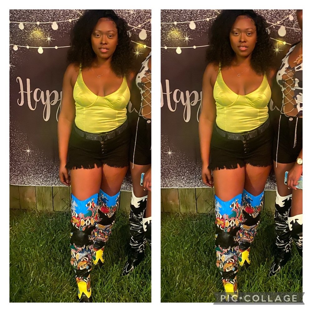 Thigh High Western Boots